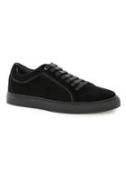 Topman Mens Black Velvet Lace Up Shoes