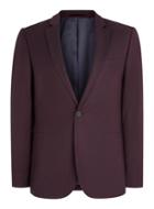Topman Mens Red Plumb Skinny Fit Suit Jacket