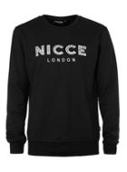 Topman Mens Nicce Black Contrast Logo Sweatshirt