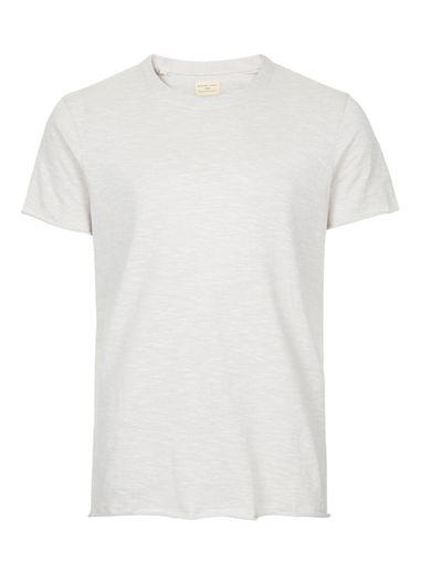 Topman Mens Grey Selected Homme Light Gray Marl T-shirt
