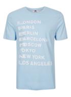 Topman Mens Light Blue City T-shirt