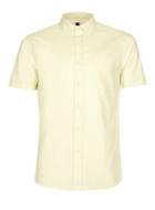 Topman Mens Yellow Muscle Fit Oxford Shirt
