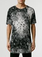 Topman Mens White Monochrome Cap Sleeve T-shirt