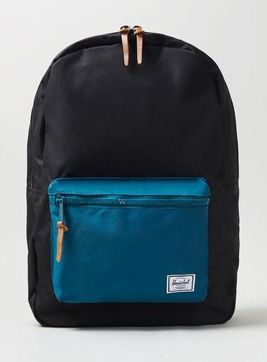 Topman Mens Herschel Black And Blue Settlement Bag