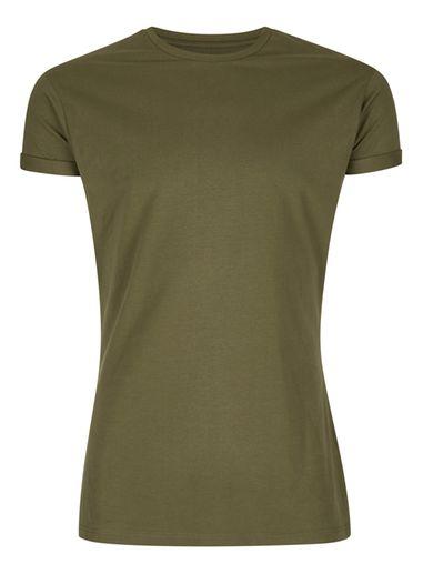 Topman Mens Khaki Ultra Muscle Fit T-shirt