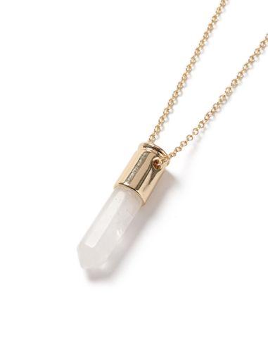 Topman Mens Silver Glass Shard Necklace*