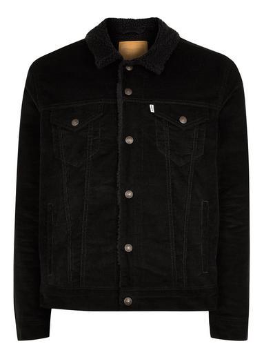 Topman Mens Levi's Black Sherpa Jacket
