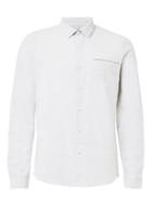 Topman Mens Grey Seersucker Textured Dress Shirt