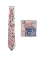 Topman Mens Purple Pink And White Tie