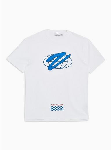 Topman Mens White World New Rules T-shirt