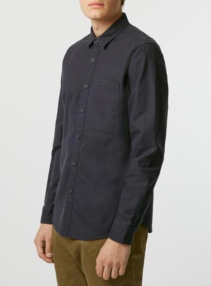 Topman Mens Blue Ltd Navy Big Pocket Shirt