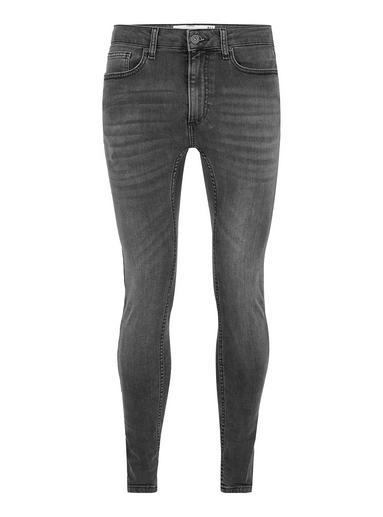 Topman Mens Grey Gray Spray On Jeans
