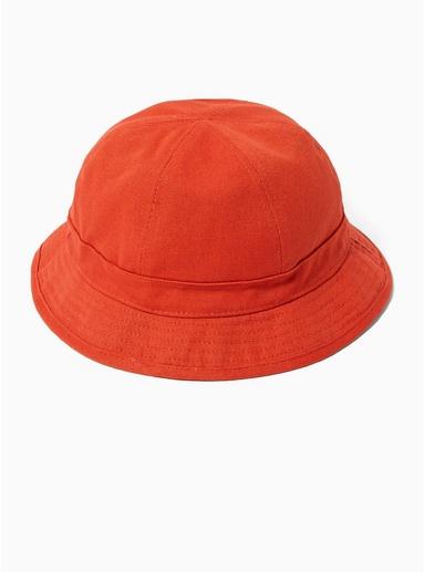 Topman Mens Red Dome Bucket Hat