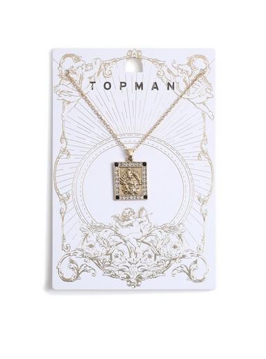 Topman Mens Gold Square Necklace*