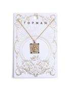 Topman Mens Gold Square Necklace*