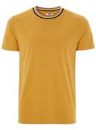 Topman Mens Yellow Mustard Smart Ringer T-shirt