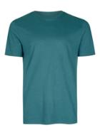 Topman Mens Green Teal Slim Fit T-shirt