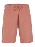 Topman Mens Pink Brown Raw Edge Jersey Shorts