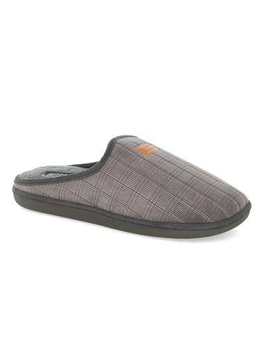 Topman Mens Grey Gray Mule Slippers