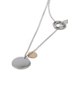 Topman Mens Silver Mixed Metal Loop Necklace*