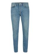 Topman Mens Mid Wash Blue Stretch Tapered Jeans