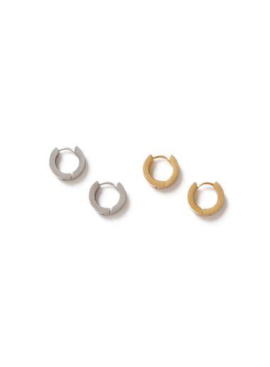 Topman Mens Silver Hoop Pack*