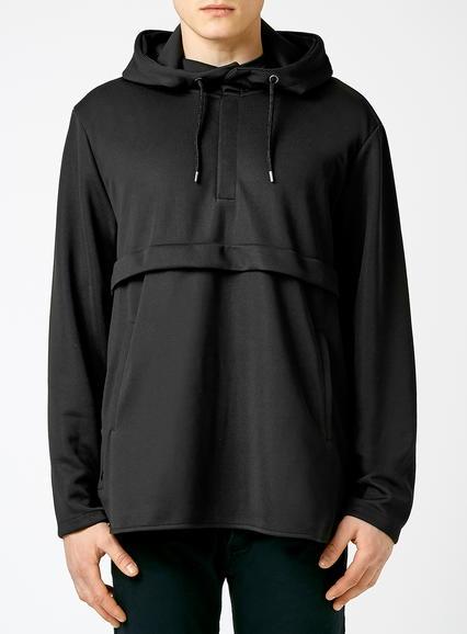 Topman Mens Black Oversized Poncho