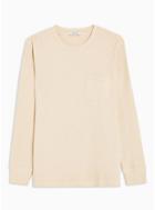 Selected Homme Mens Selected Homme Cream Long Sleeve T-shirt