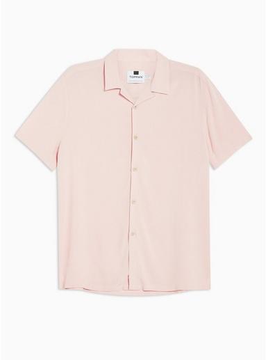 Topman Mens Pink Revere Shirt