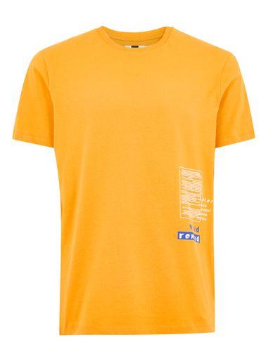Topman Mens Orange 'refresh' T-shirt