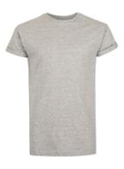 Topman Mens Grey And Black Slub Muscle Fit Roller T-shirt