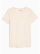 Topman Mens Pink V-neck T-shirt