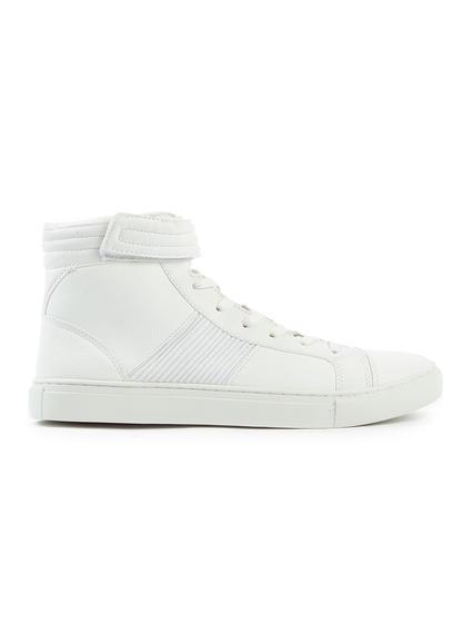 Topman Mens White Lux Hi Tops