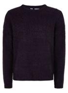 Topman Mens Purple And Black Zig Zag Sweater