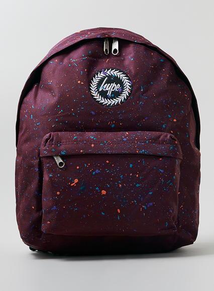 Topman Mens Red Hype Burgundy Splat Bag*