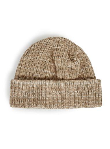 Topman Mens Brown Camel Twist Super Mini Beanie Hat