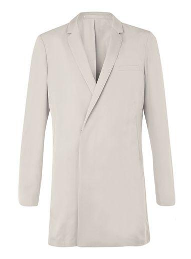Topman Mens Brown Lux Stone Tencel Duster Coat