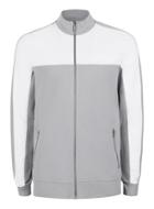 Topman Mens Mid Grey Grey And White Track Top