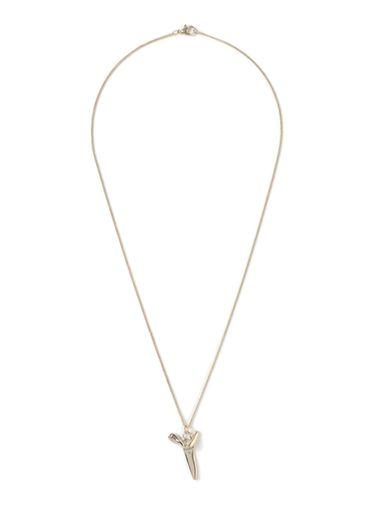 Topman Mens Gold Tooth Pendant Necklace
