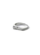 Topman Mens Metallic Silver Look Irregular Shaped Ring*
