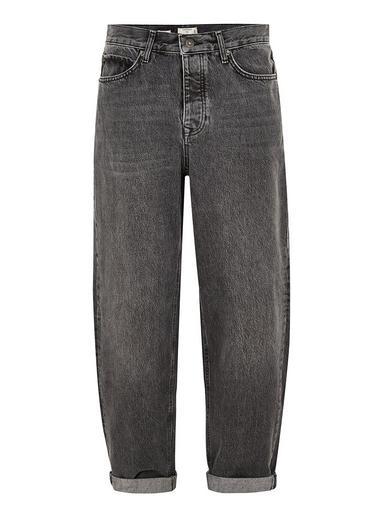 Topman Mens Black Baggy Fit Jeans