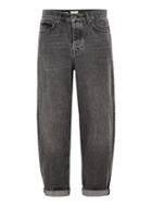 Topman Mens Black Baggy Fit Jeans