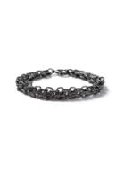 Topman Mens Grey Gunmetal Look Chain Link Bracelet*