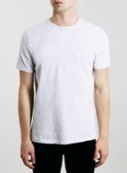 Topman Mens Grey Marl Slim Fit Crew T-shirt