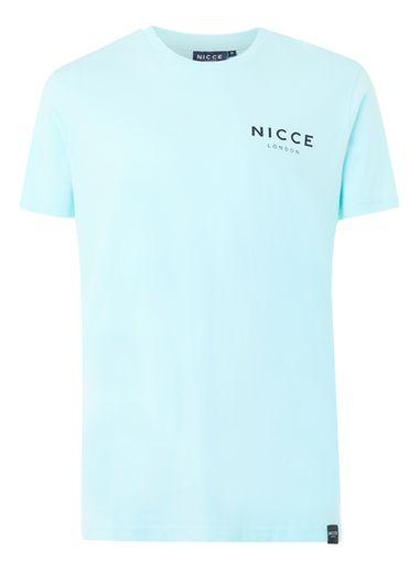 Topman Mens Nicce Light Green Logo T-shirt