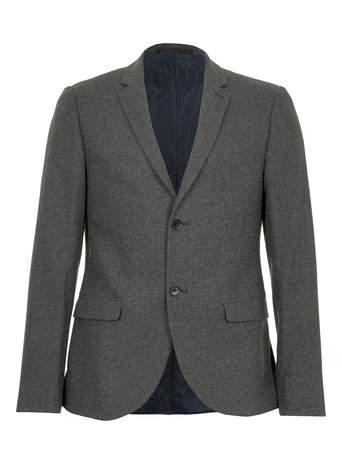 Topman Charcoal Flannel Blazer