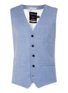 Topman Mens Limited Edition Light Blue Skinny Fit Suit Vest