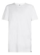 Topman Mens White Slim Fit Zip Longline T-shirt
