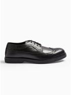 Topman Mens Black Pu Angus Brogues