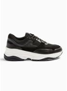 Selected Homme Mens Selected Homme Black Leather Gavin Trainers